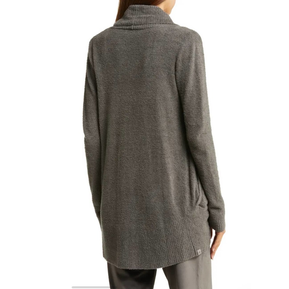 Barefoot dreams CozyChic Lite Circle Cardigan in Charcoal Black Women Size XS/S - Picture 4 of 14